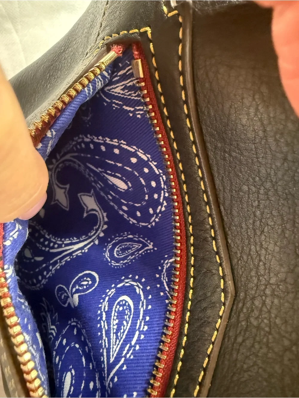 Dooney & Bourke Black Leather Crossbody with Horseshoe Appliqué - Picture 8 of 11
